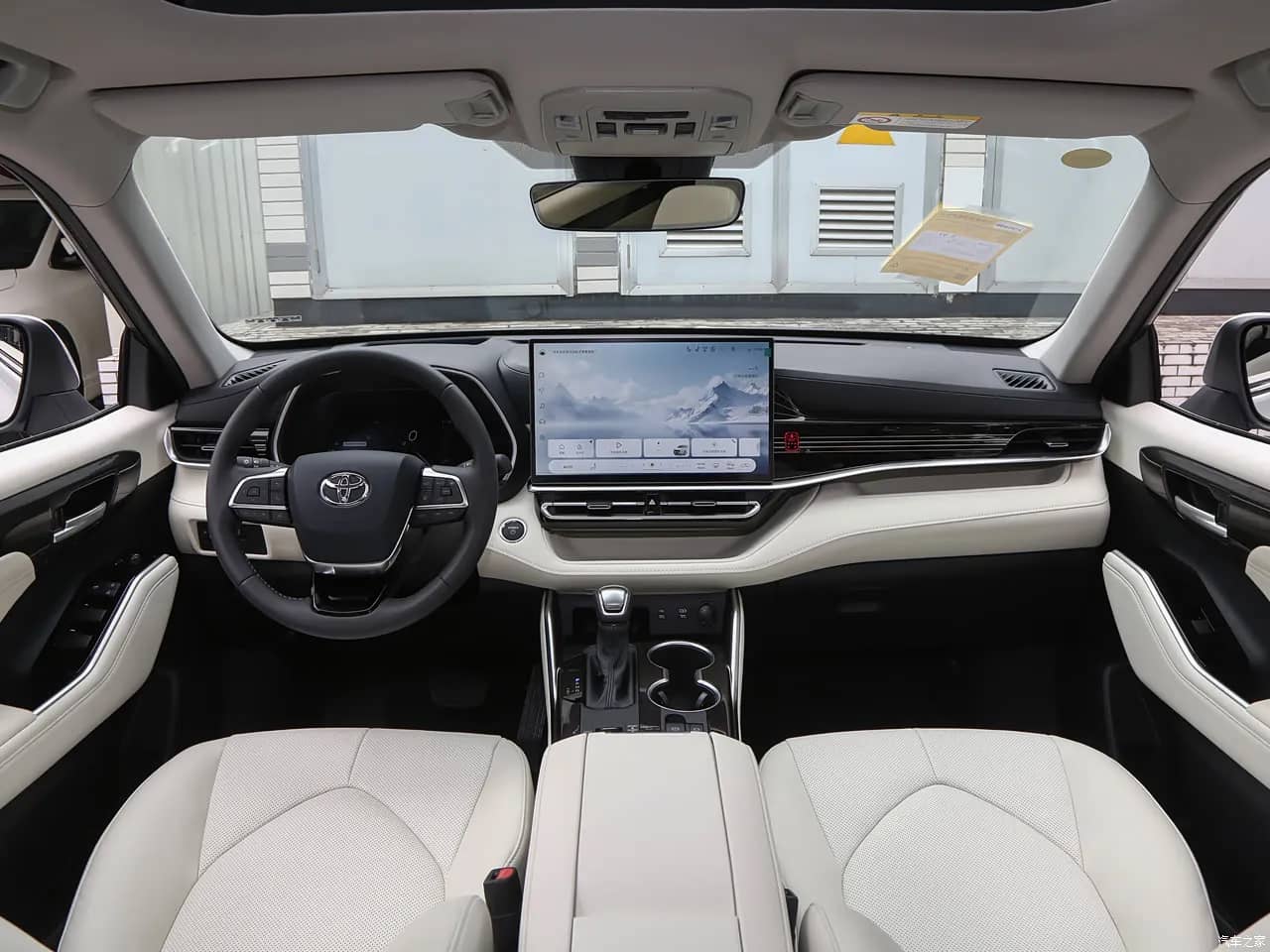 2026 Toyota Highlander — dashboard and front cabin